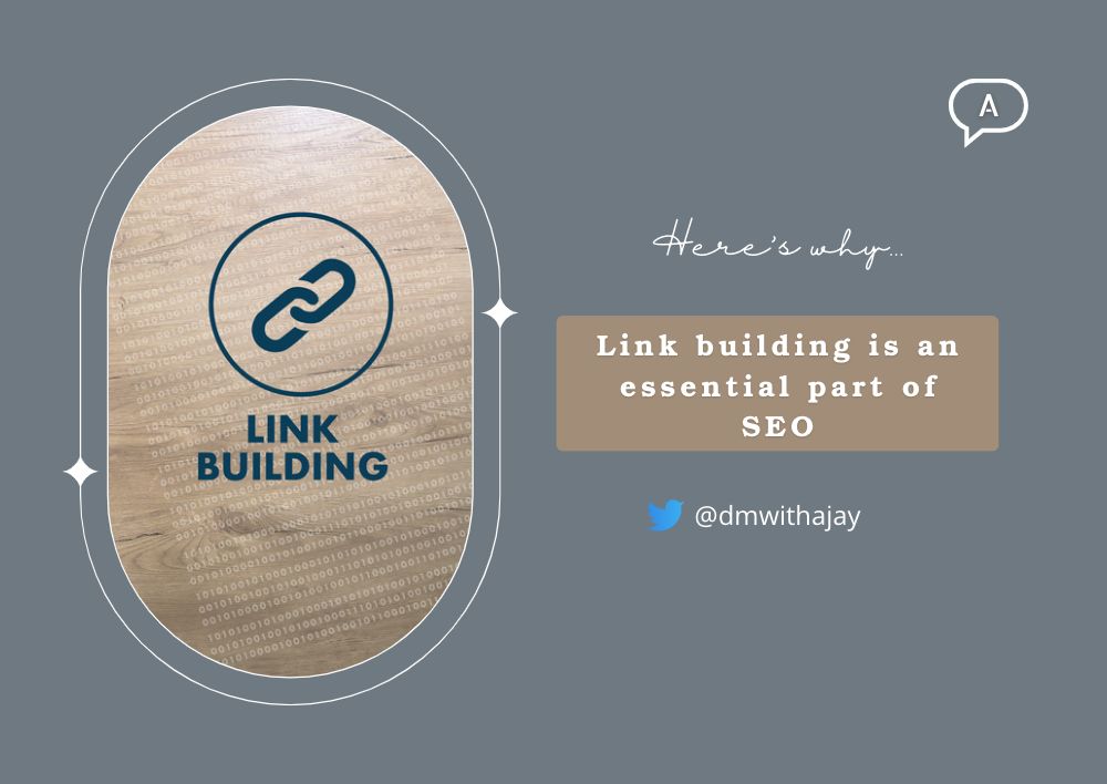 Link building is an essential part of SEO